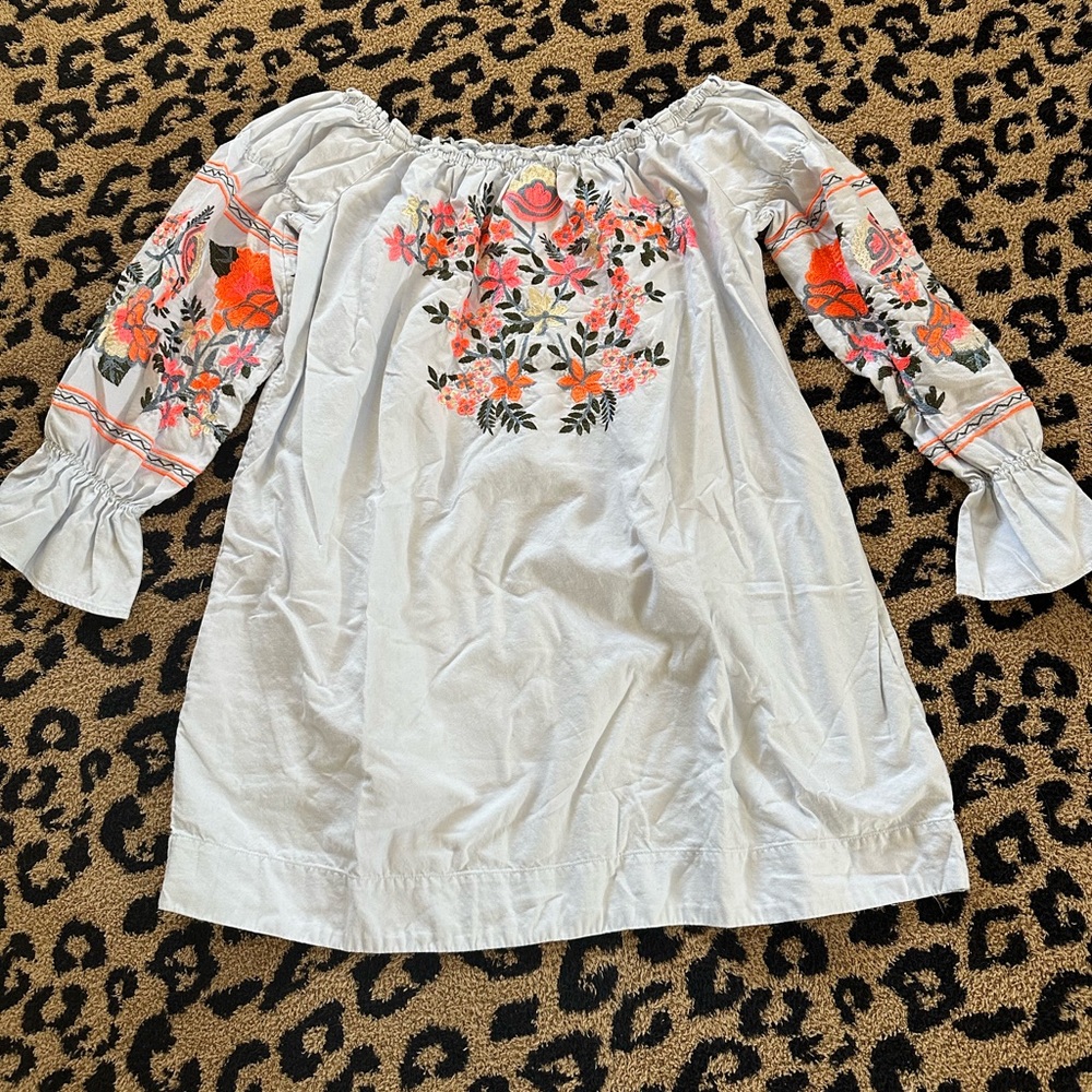 Free People Ice Blue dress. Size medium.